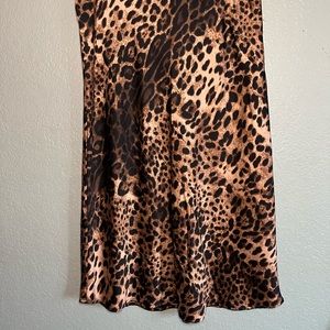 Forever 21 plus satin midi skirt